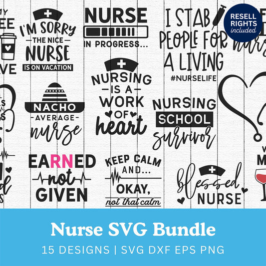 Nurse SVG Bundle | Resell Rights Included