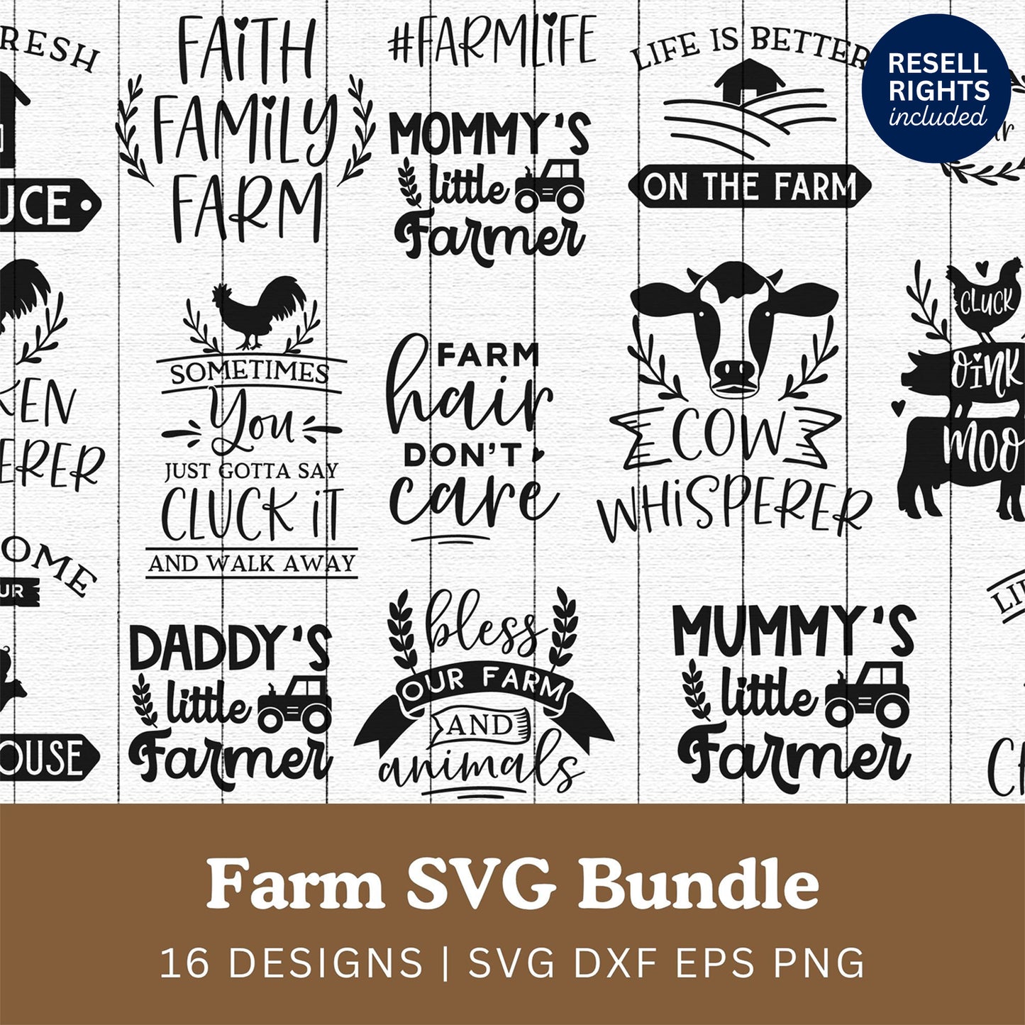 Farm SVG Bundle | Resell Rights Included