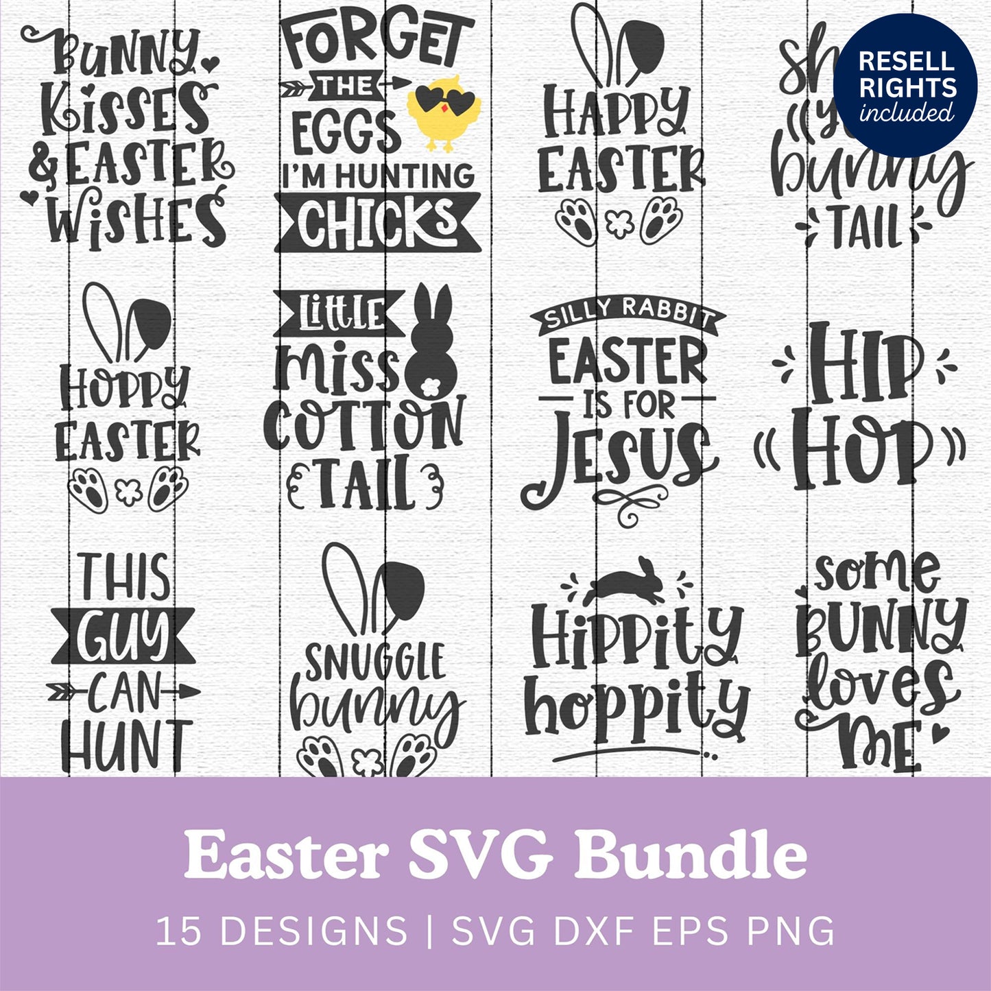 Easter SVG Bundle | Resell Rights Included
