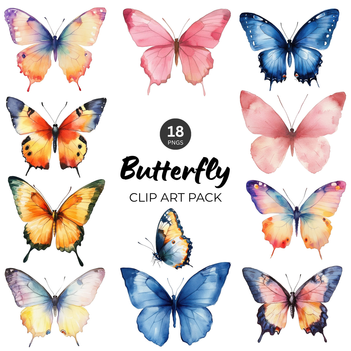 Butterfly Clipart Pack