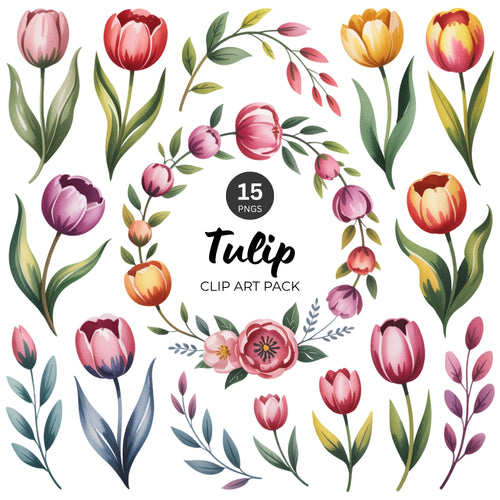 Tulip Clipart Pack