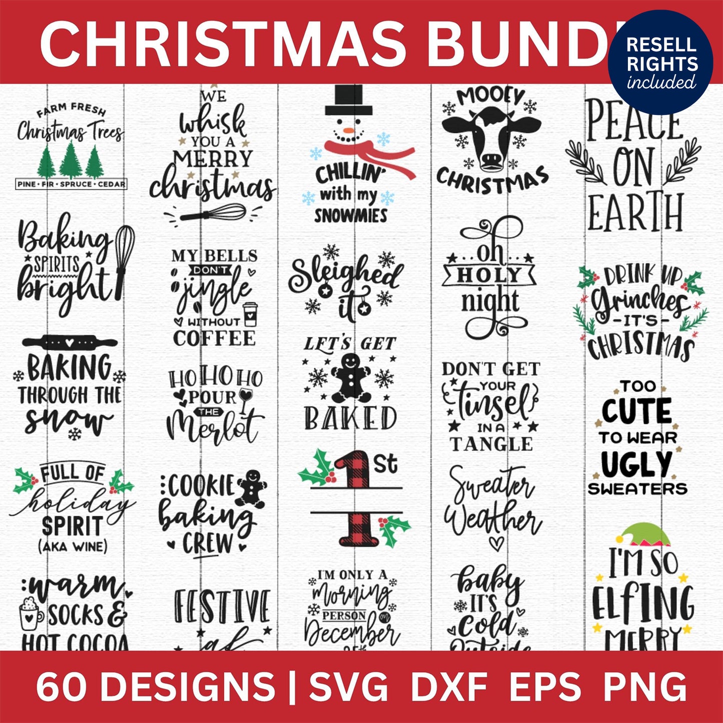 Christmas SVG Bundle | Resell Rights Included