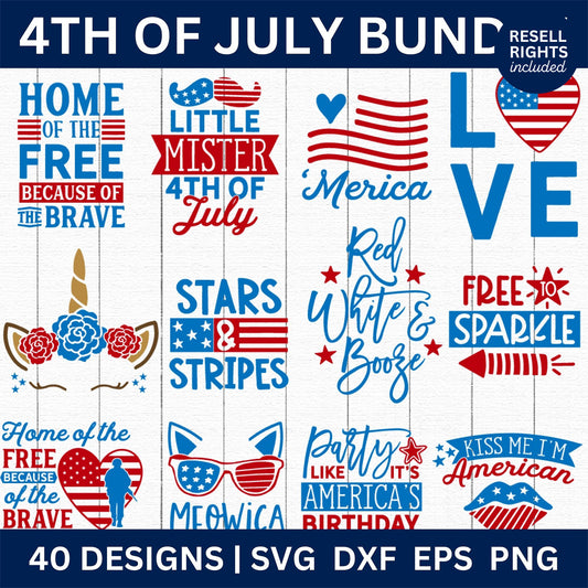 4th of July SVG Bundle | Resell Rights Included
