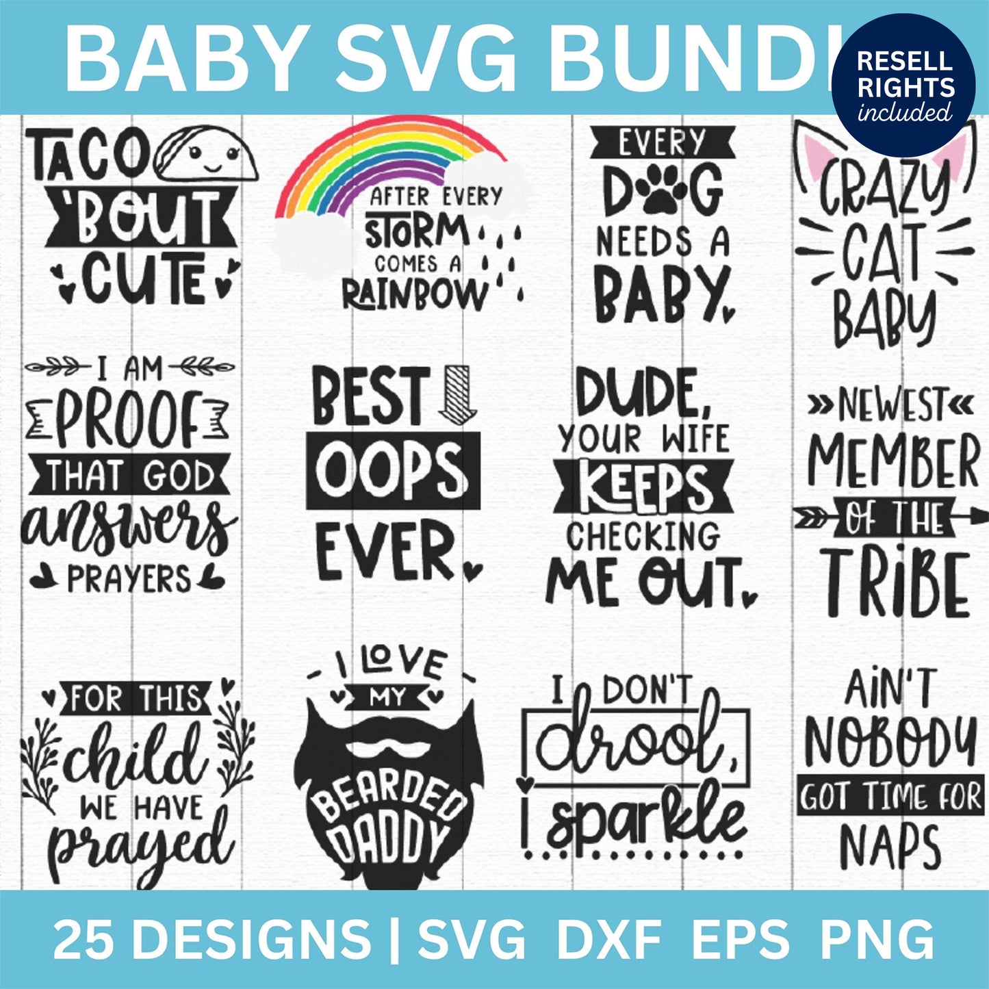 Baby SVG Bundle | Resell Rights Included