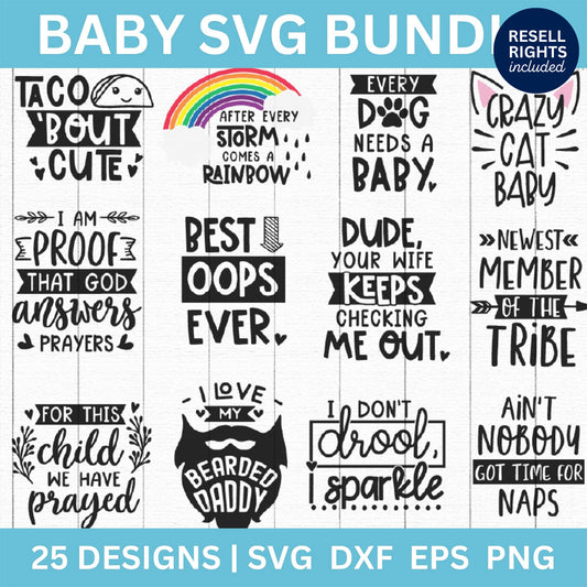 Baby SVG Bundle | Resell Rights Included