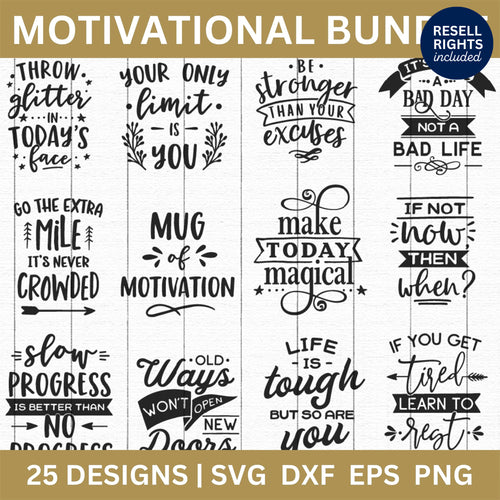 Motivational SVG Bundle