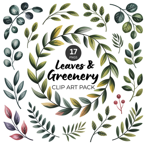 Greenery Clipart Pack