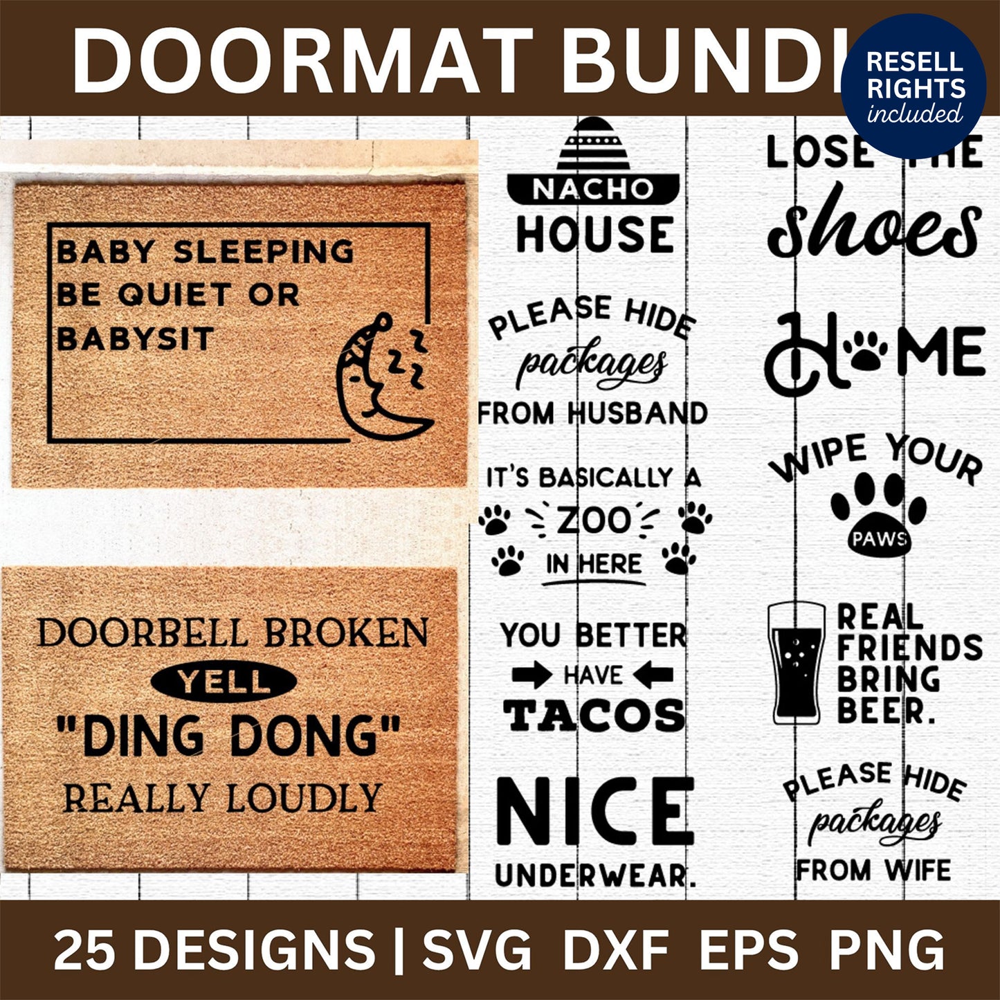 Doormat SVG Bundle | Resell Rights Included