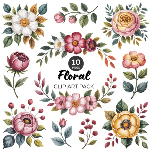 Floral Clipart Pack