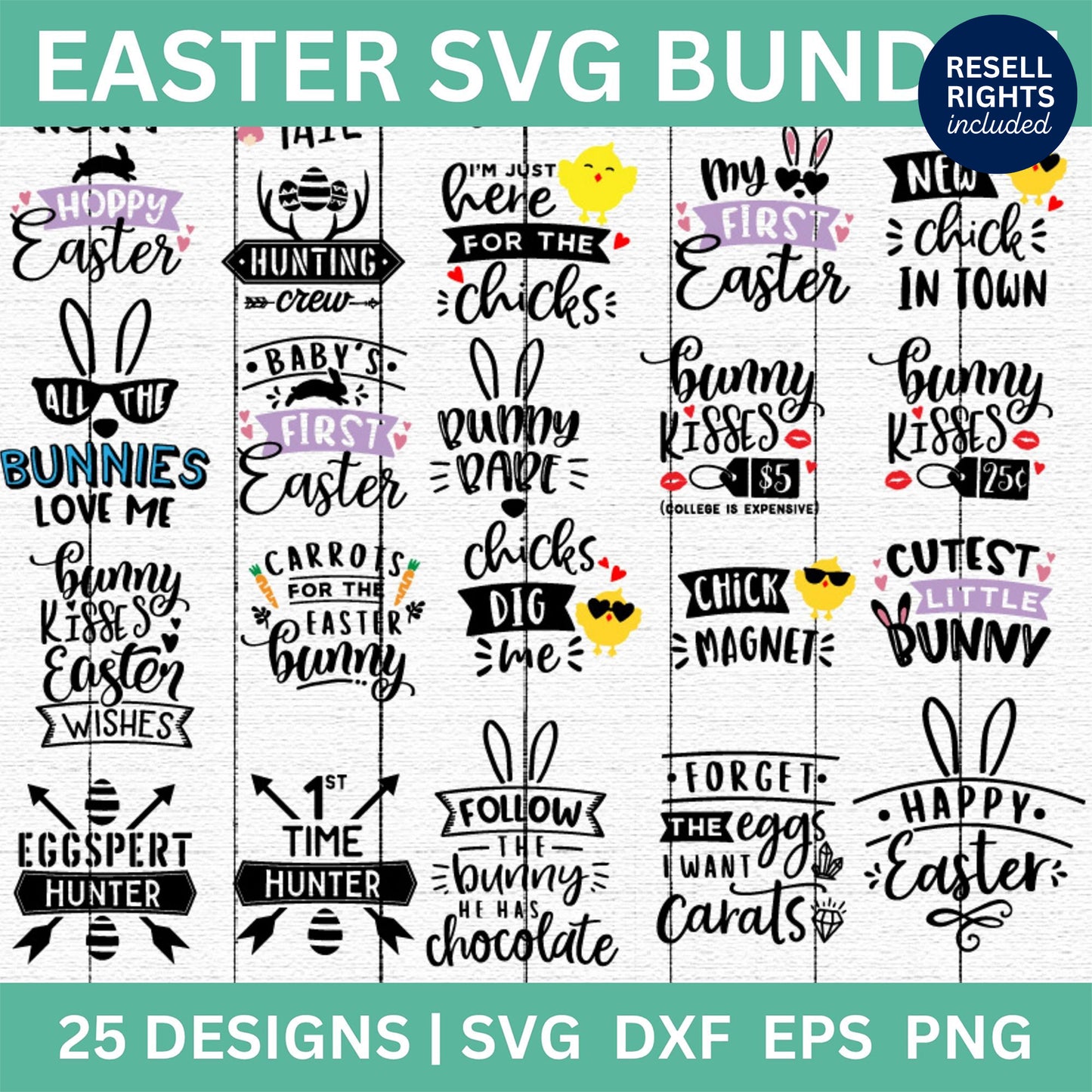 Easter SVG Bundle | Resell Rights Included