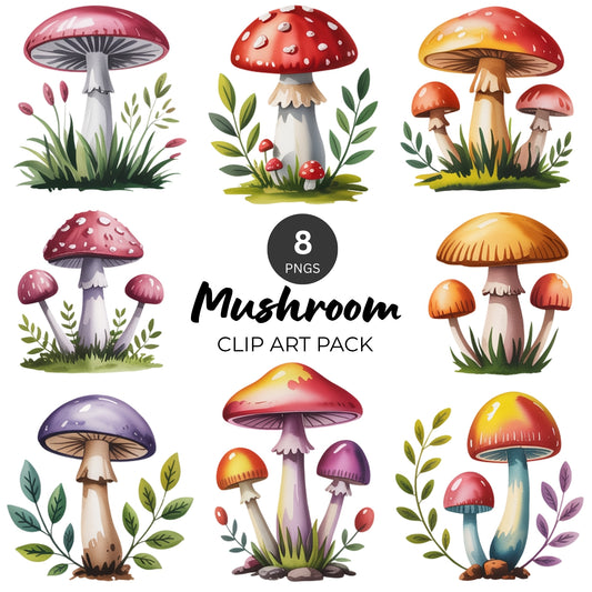 Mushroom Clipart Pack