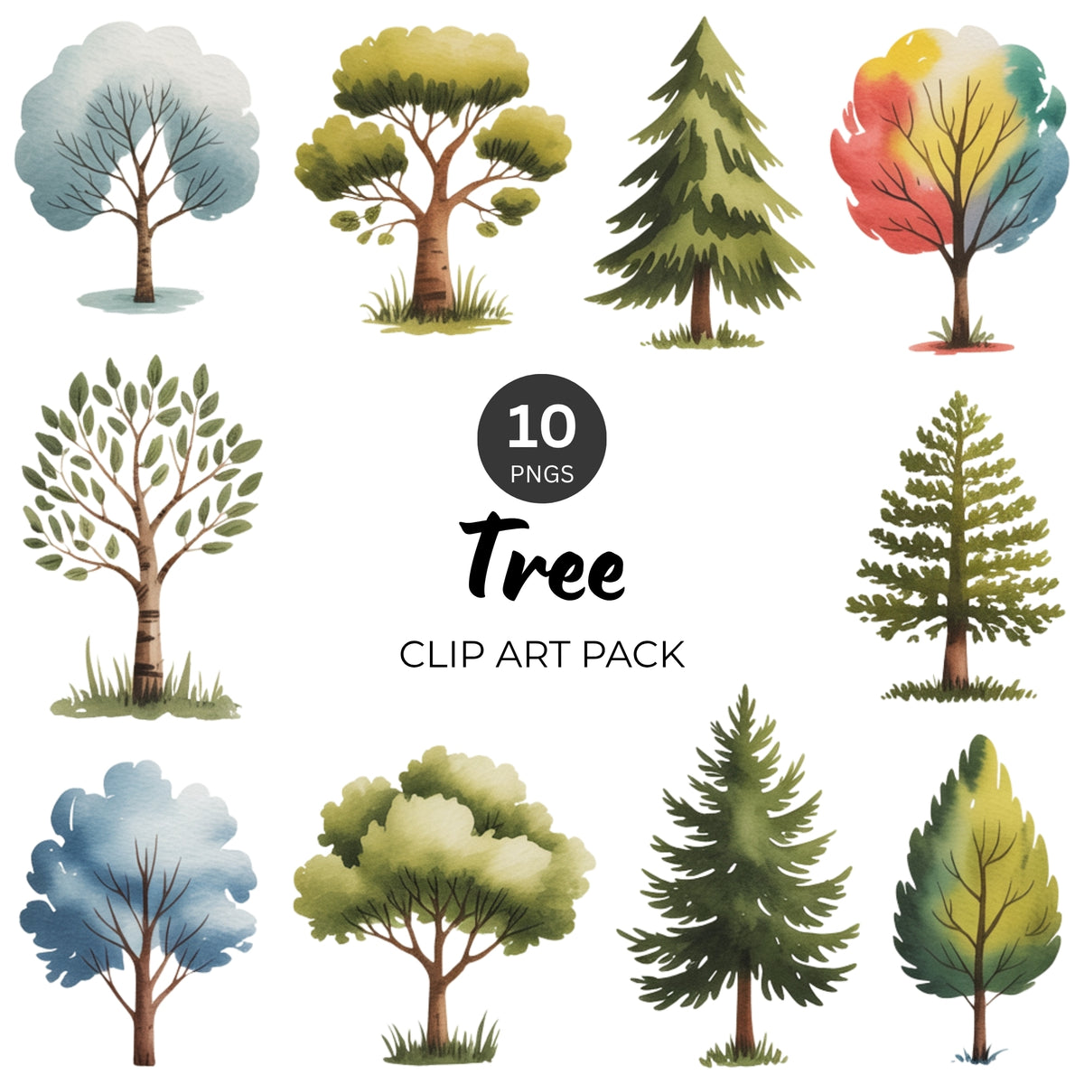 Tree Clipart Pack