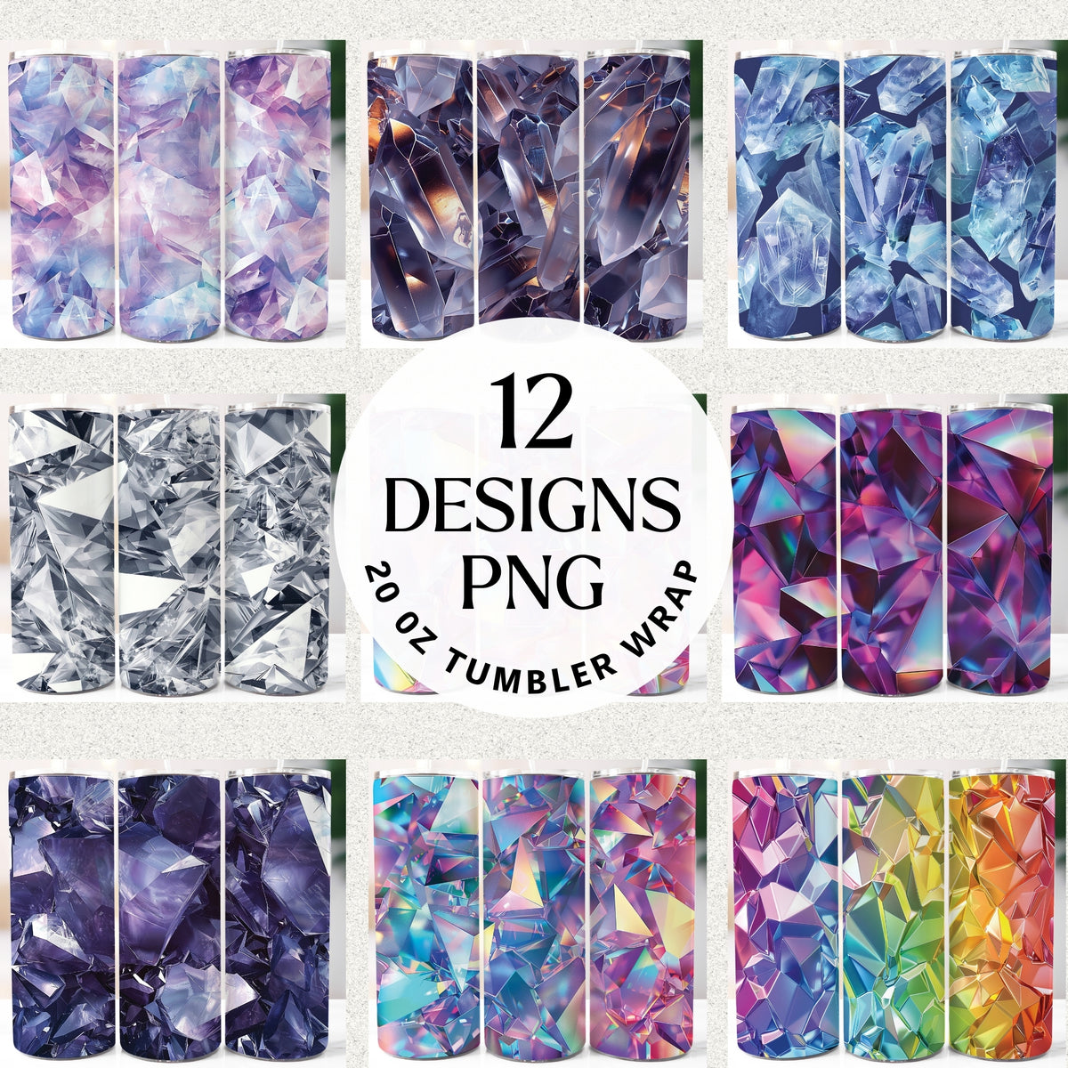Crystal 20 oz Tumbler Wrap Bundle