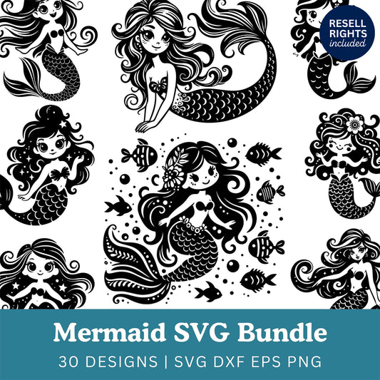 Whimsical Mermaid Bundle | Resell Rights Included