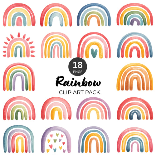 Rainbow Clipart Pack
