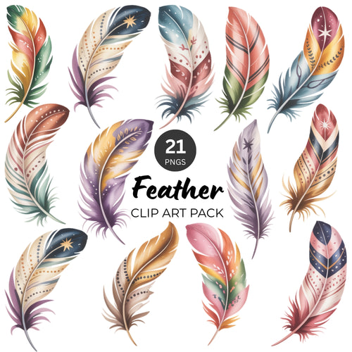 Feather Clipart Pack