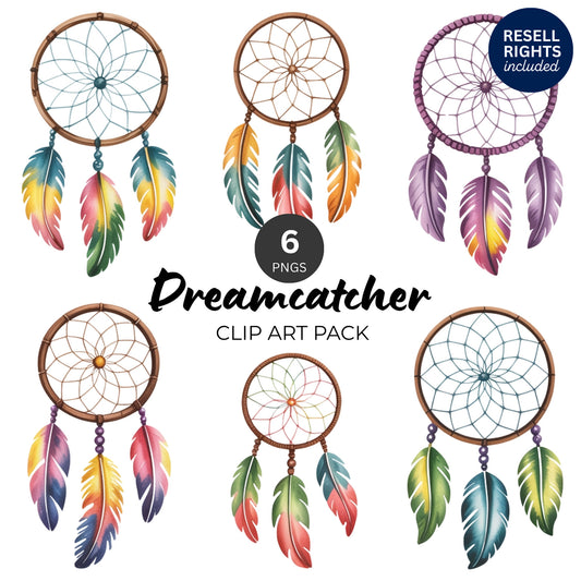 Dreamcatcher Clipart Pack | Resell Rights Included