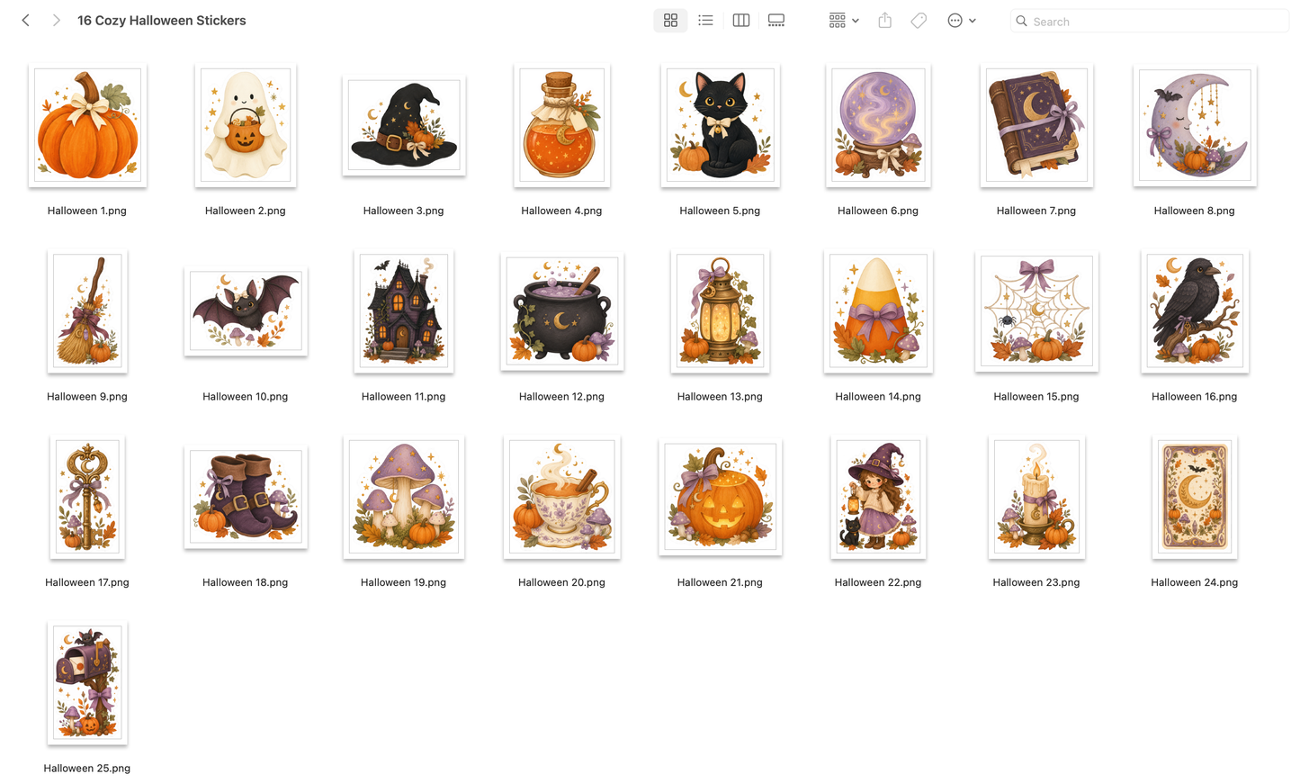 Cozy Halloween Stickers