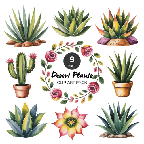 Desert Plant Clipart Pack