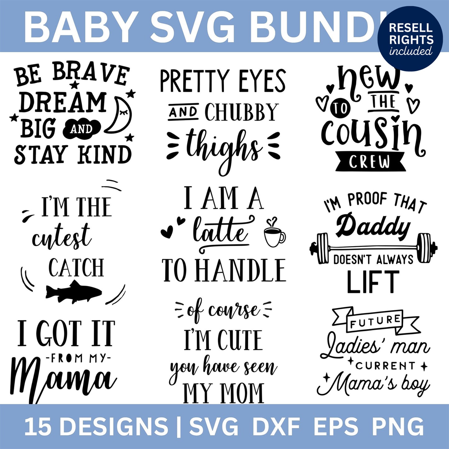 Baby SVG Bundle | Resell Rights Included