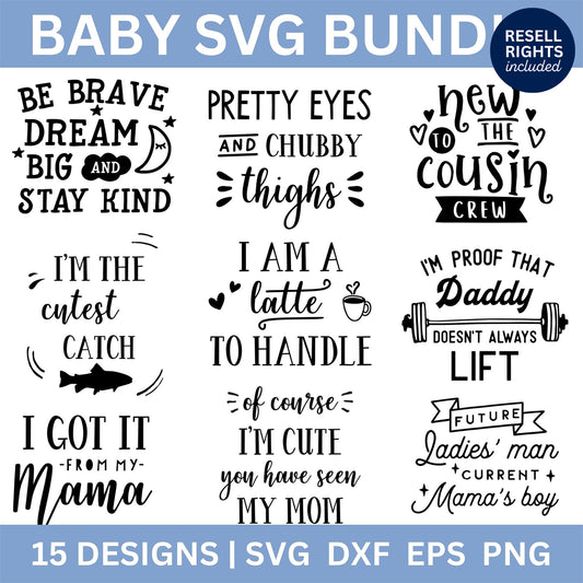 Baby SVG Bundle | Resell Rights Included