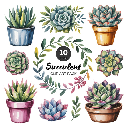 Succulent Clipart Pack