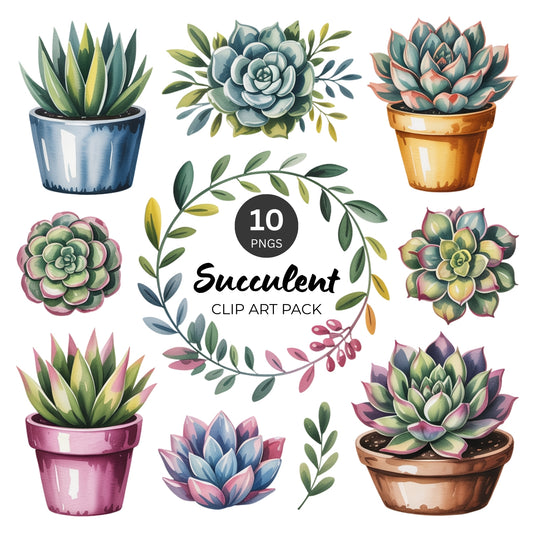 Succulent Clipart Pack