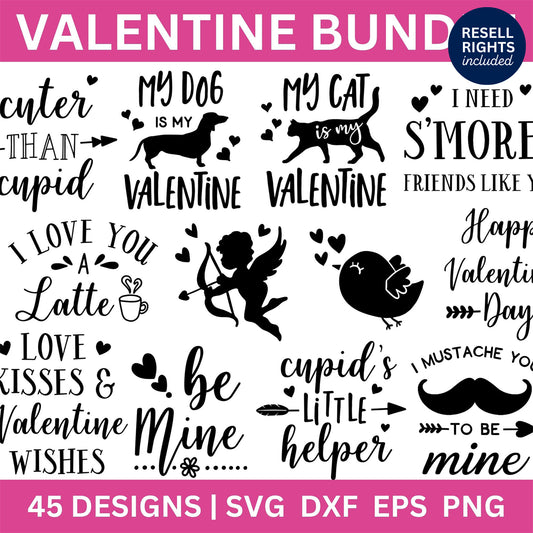 Valentine SVG Bundle | Resell Rights Included