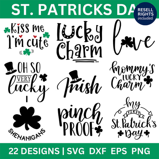 St Patricks Day SVG Bundle | Resell Rights Included