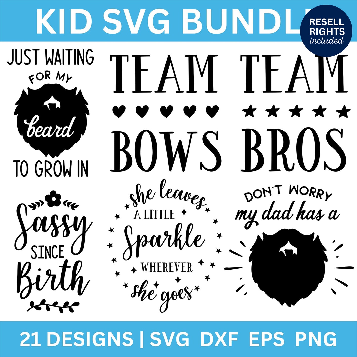 Kid SVG Bundle | Resell Rights Included