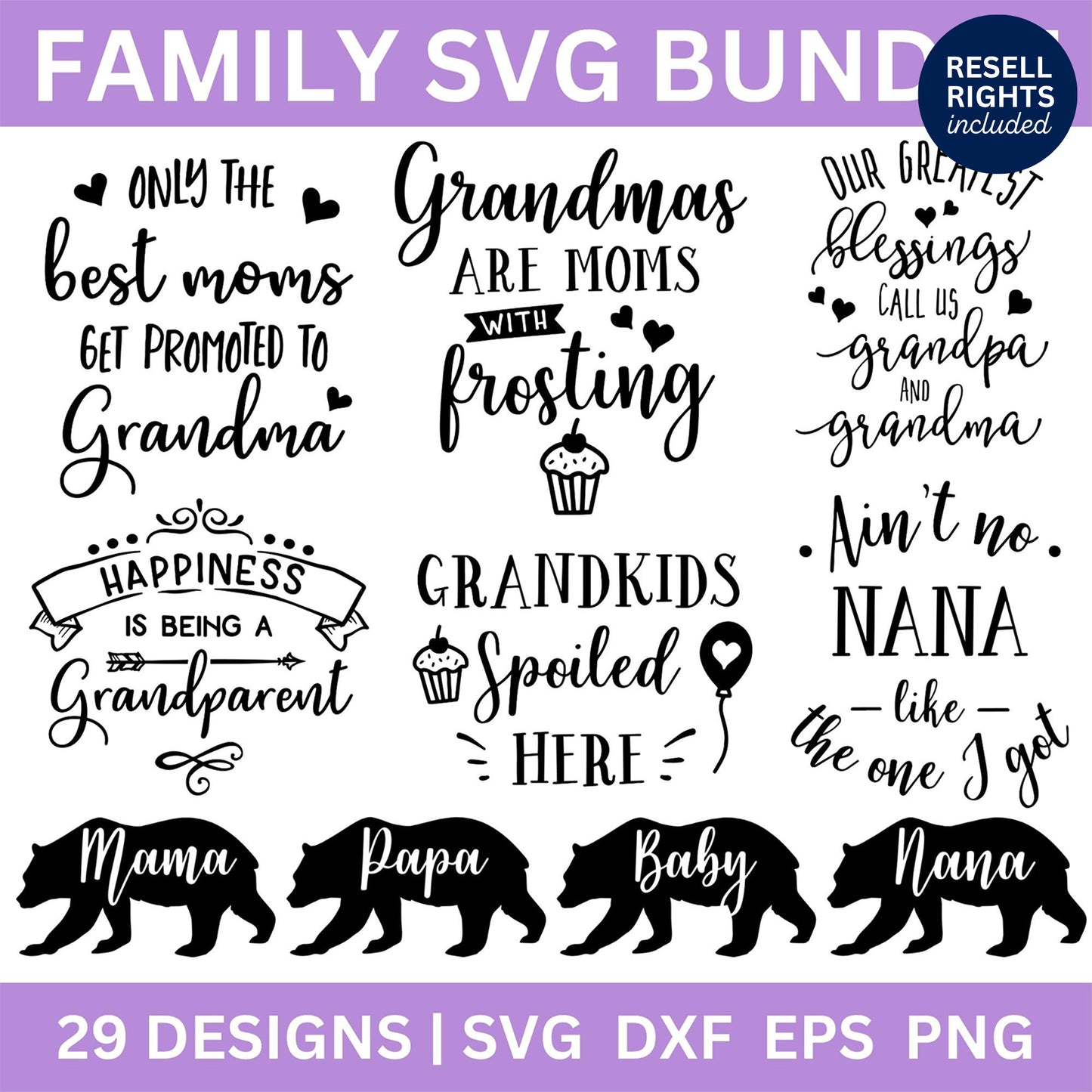 Family SVG Bundle | Resell Rights Included