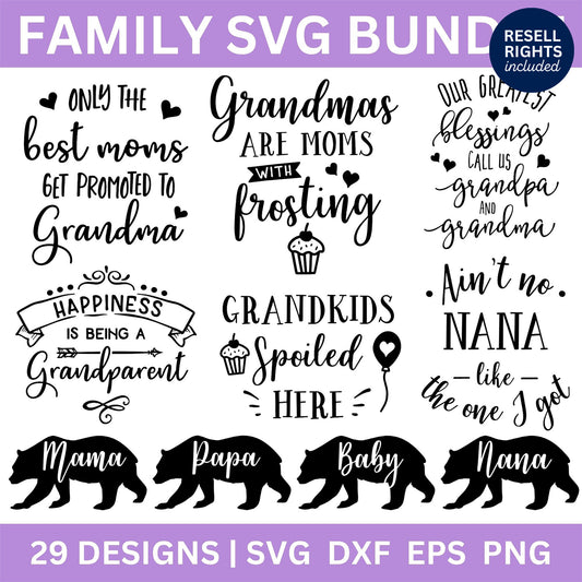 Family SVG Bundle | Resell Rights Included