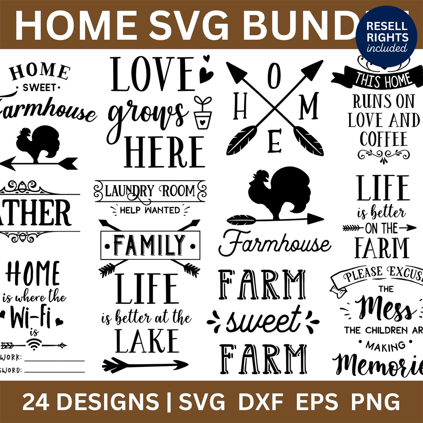 Home SVG Bundle | Resell Rights Included
