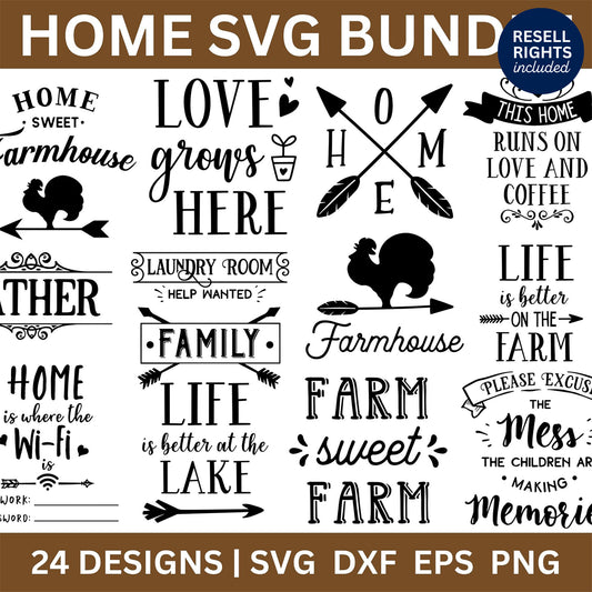 Home SVG Bundle | Resell Rights Included