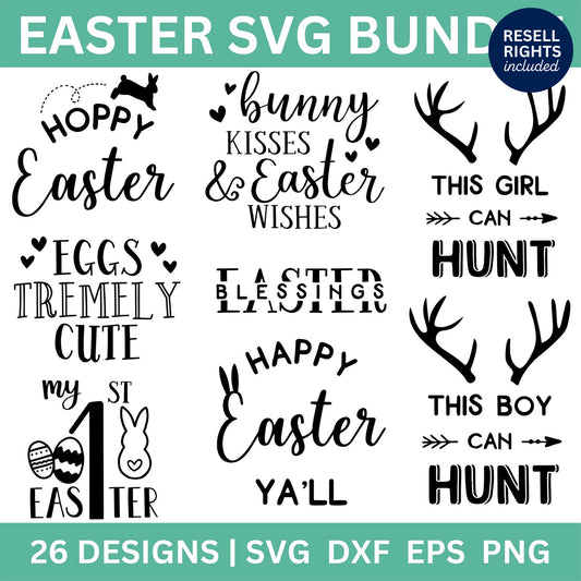 Easter SVG Bundle | Resell Rights Included