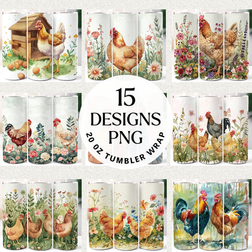 Chicken 20 oz Tumbler Bundle