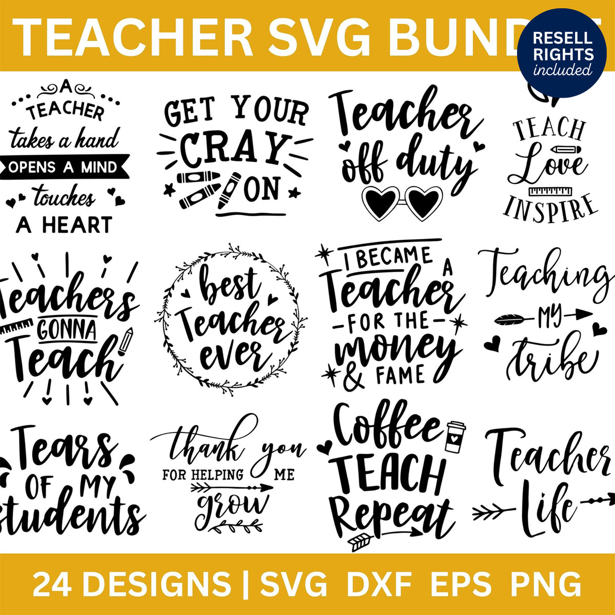 Teacher SVG Bundle