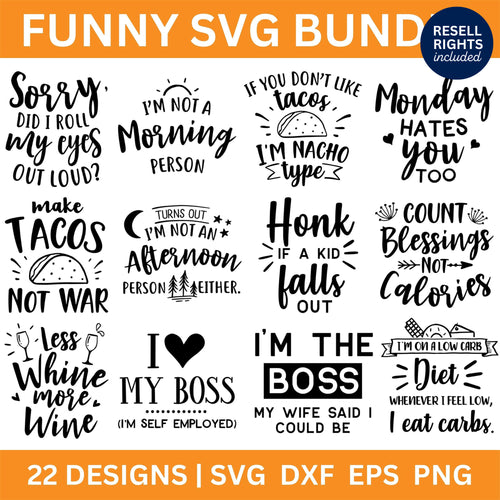Funny Quotes SVG Bundle