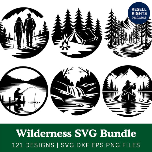Wilderness SVG Bundle | Resell Rights Included