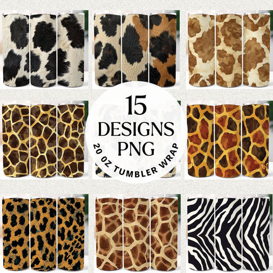 Animal Prints 20 oz Tumbler Bundle