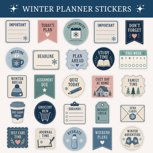 Winter Planner Stickers