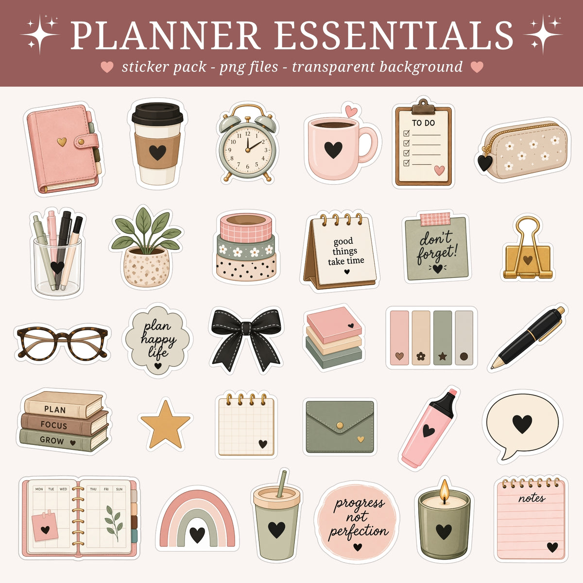 Planner Essentials Stickers