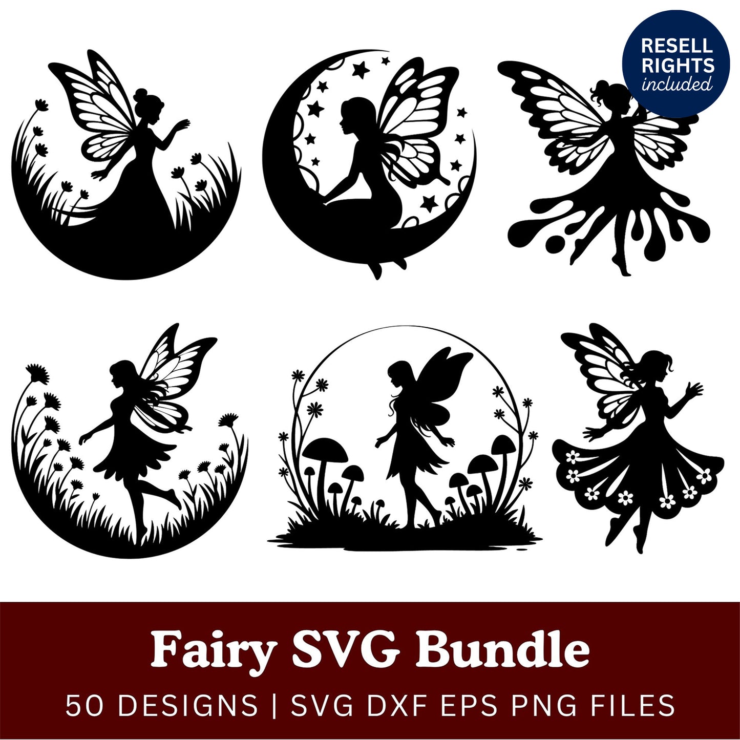 Fairy SVG Bundle | Resell Rights Included