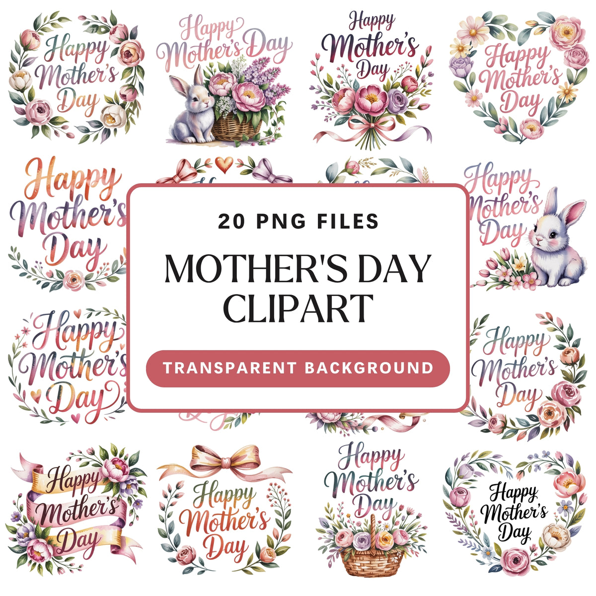 Mothers Day Clipart Pack