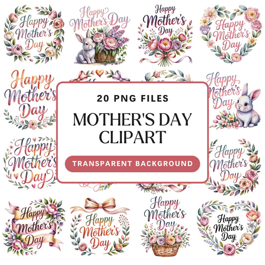 Mothers Day Clipart Pack