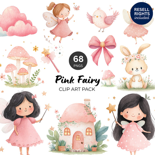 Pink Fairy Clipart