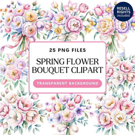 Spring Flower Bouquet Clipart
