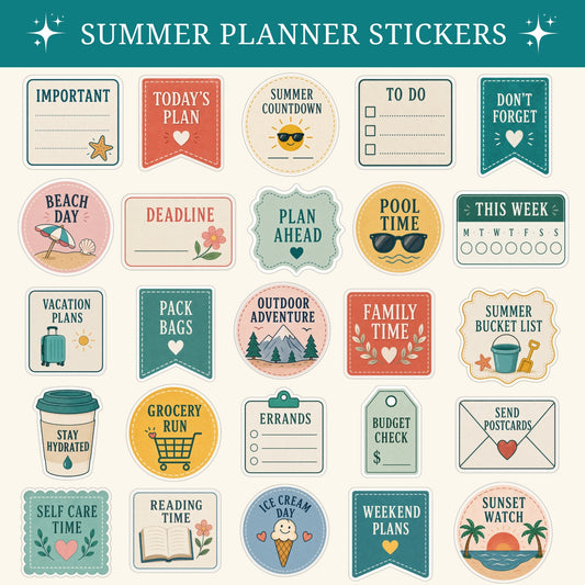 Summer Planner Stickers