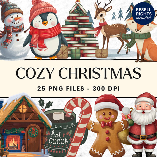 Christmas Clipart Pack | Resell Rights Included