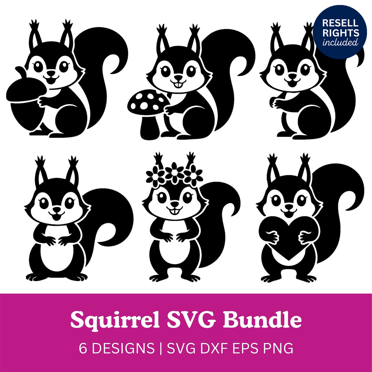 Squirrel SVG Bundle